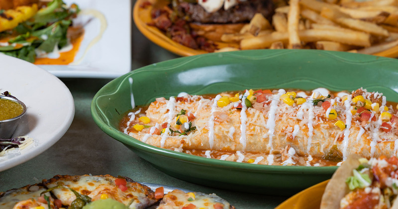 Different dishes on the table