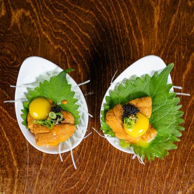 Uni Spoon dish, top view.