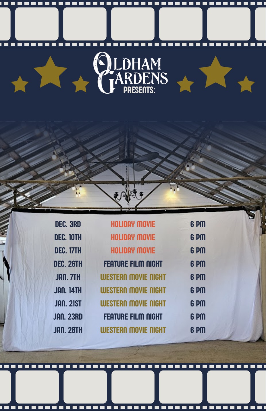 Movie Nights at Oldham Gardens! 🌟 event photo