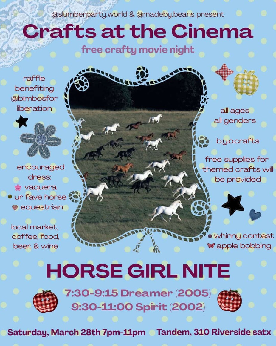 Crafts at the Cinema Movie Night event photo