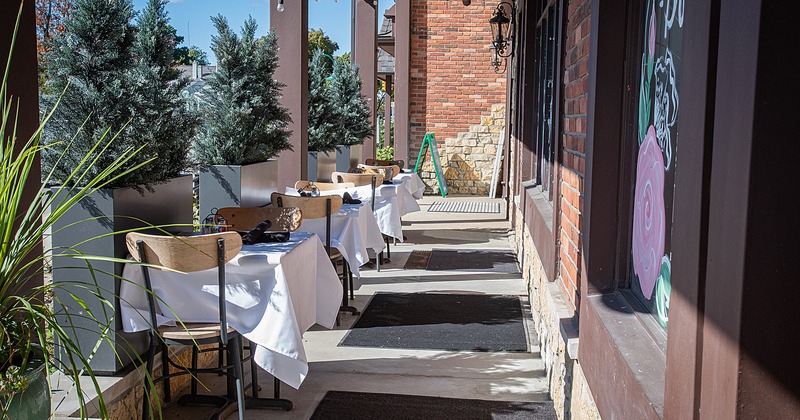 Outdoor dining area