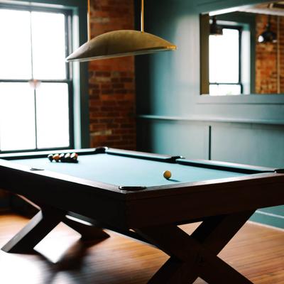 Pool table.