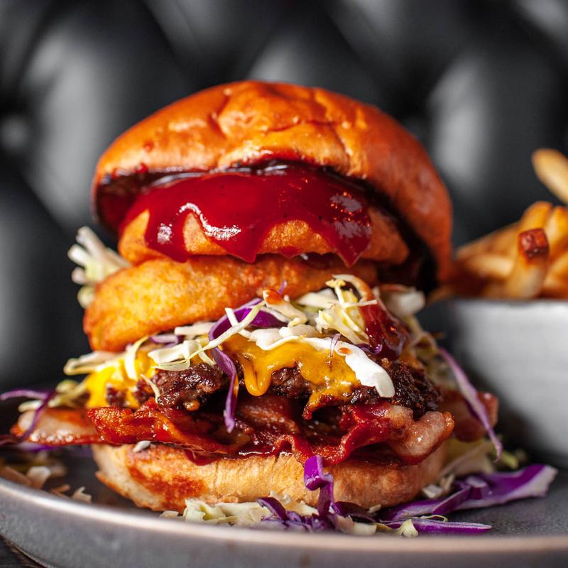 Wild Wild West Burger with Fries photo