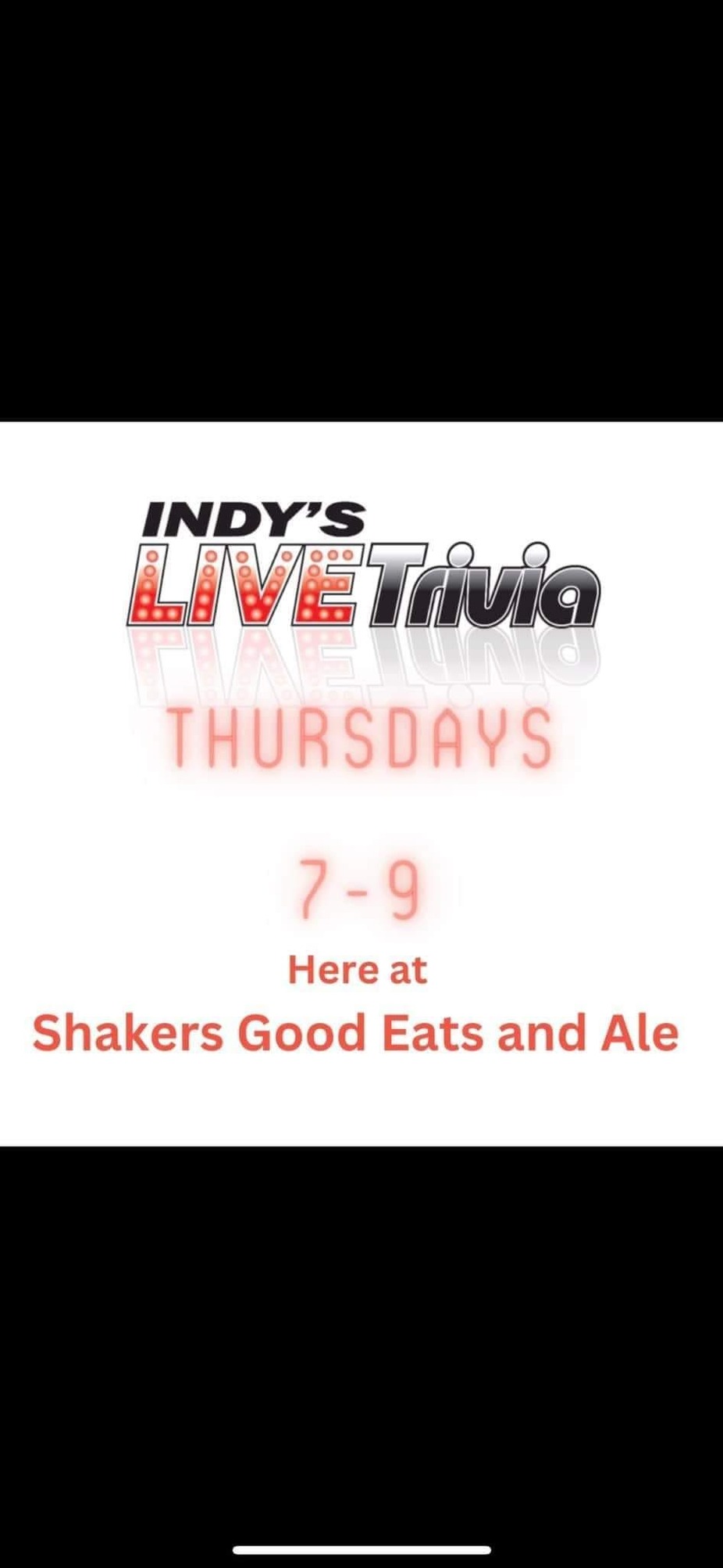 Shakers Good Eats & Ale Events