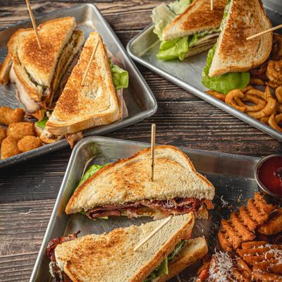 Assorted sandwich plates.