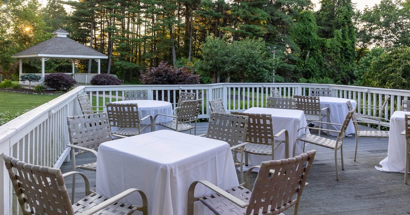 Exterior, tables and chairs on patio