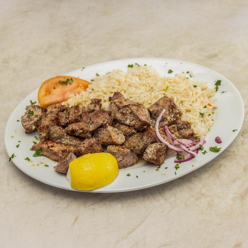 menu item 24 of 53, Pork Souvlaki