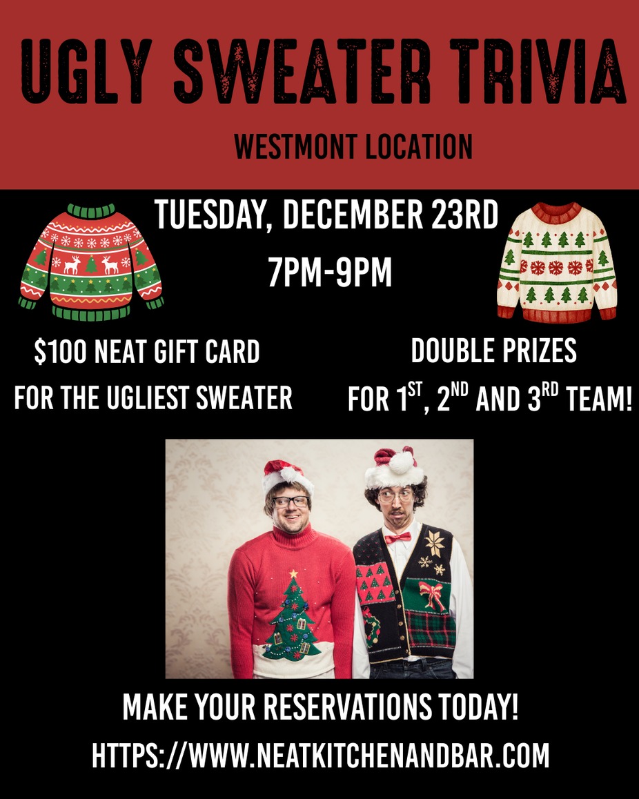 Ugly Sweater Trivia event photo