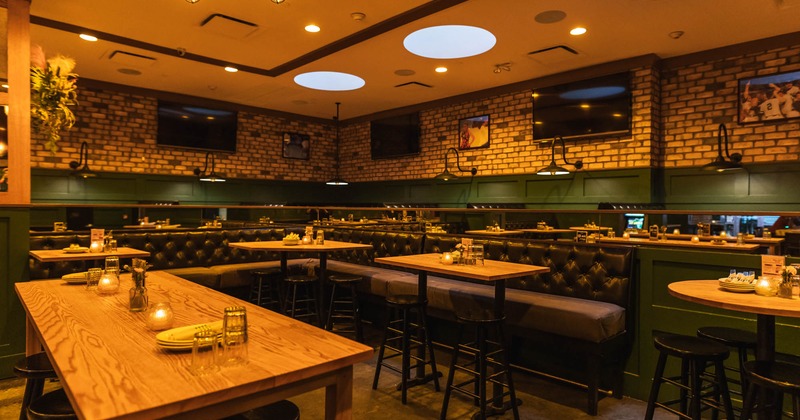 Restaurant interior, dining area