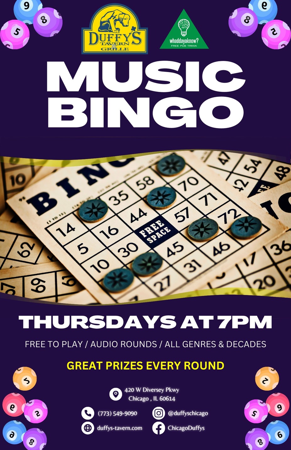 Music Bingo EVERY Thursday Night! event photo