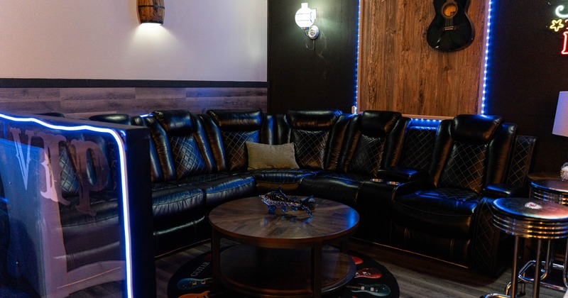 Interior, separated VIP area
