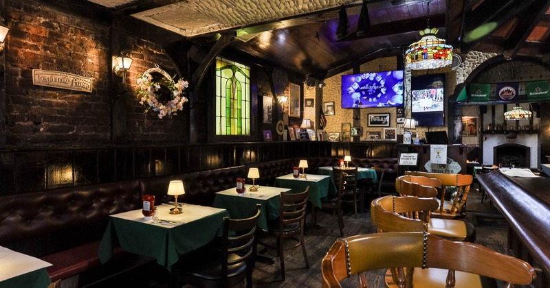 Nicely decorated dining space