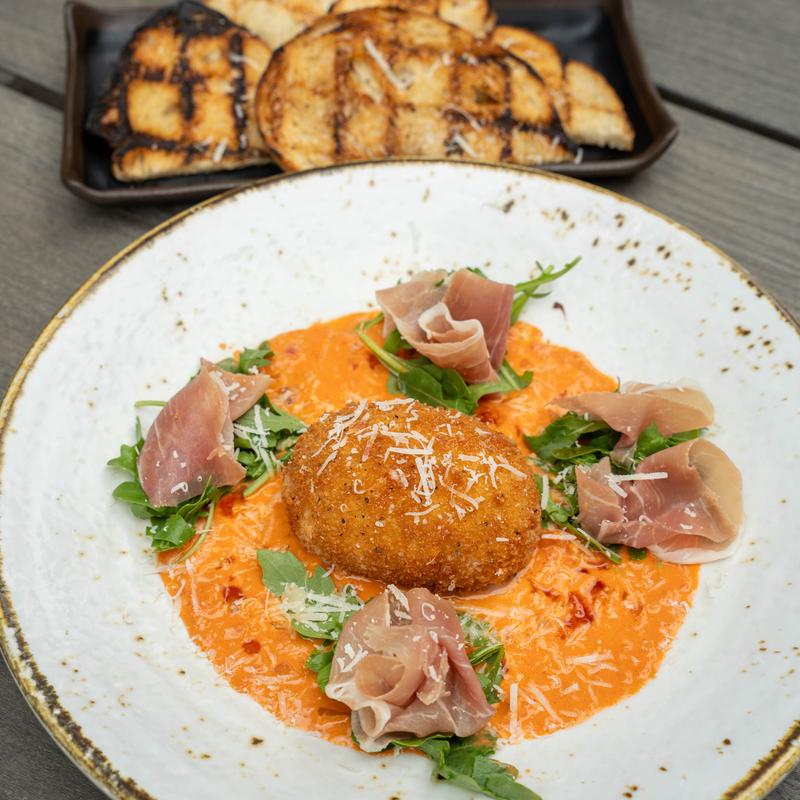 menu item 8 of 48, Crispy Burrata