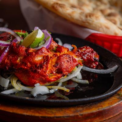 Marinated chicken leg.