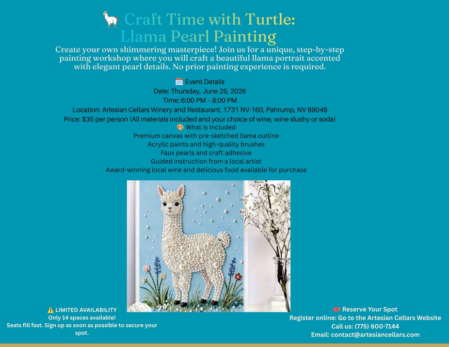 Llama Pearl Painting Workshop event photo