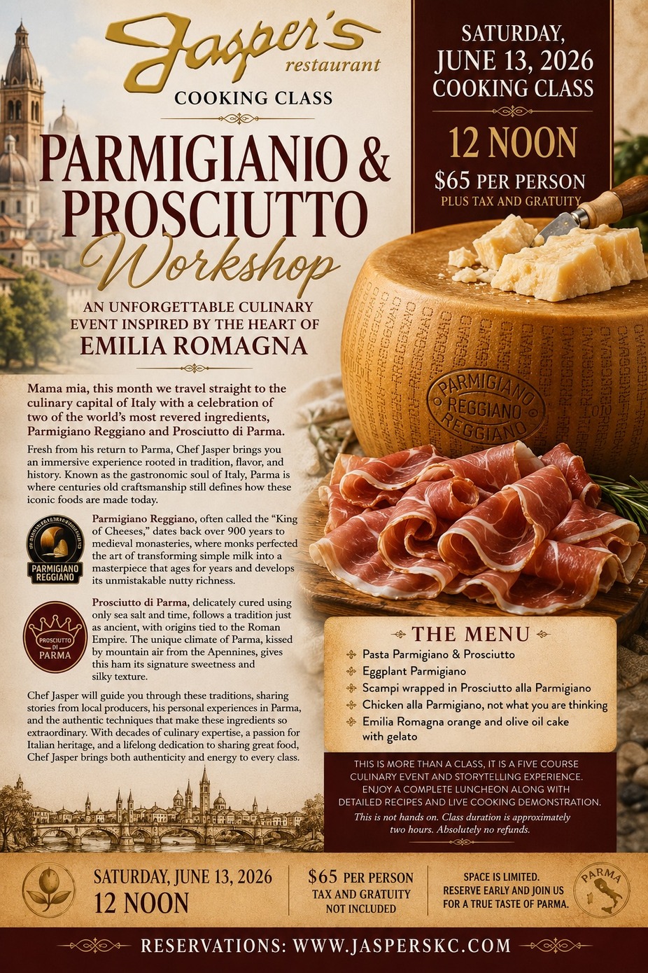 Parmigiano & Prosciutto Workshop event photo
