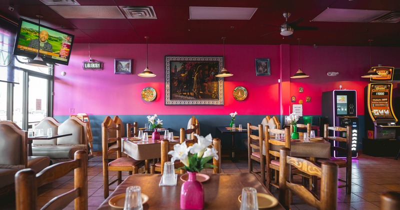 Interior, diner room, table and chairs