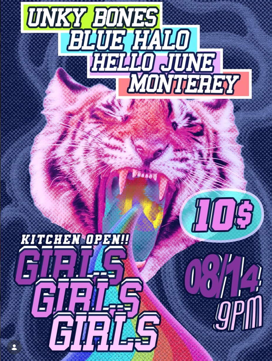 Live Music: Unky Bones, Blue Halo, Hello June, Monterey event photo