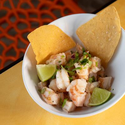 Ceviche de Camarones.
