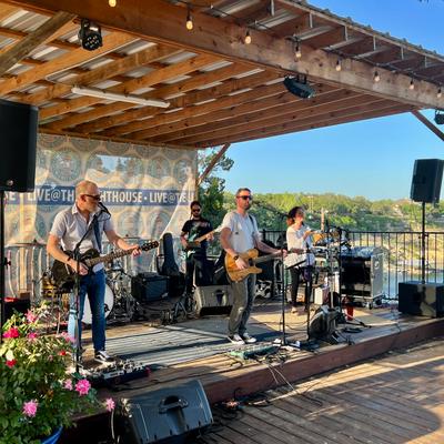 A live music performance outside.