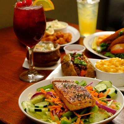 Served meals and drinks.