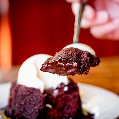 Chocolate lava cake.
