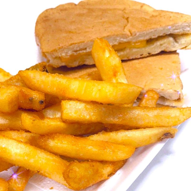 3-Grilled Cheese Sandwich with Fries photo