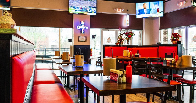 Interior, dining area seating