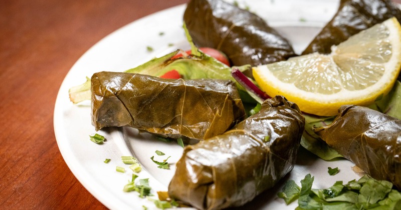 Stuffed grape leaves