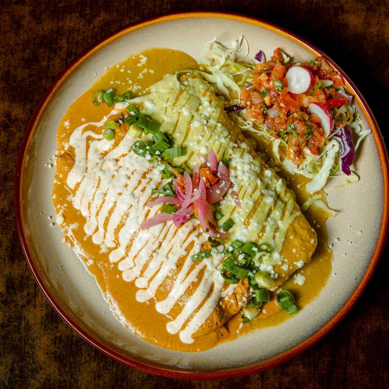menu item 7 of 13, Enchiladas Mariscos