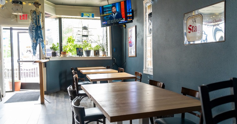 Interior, seating space