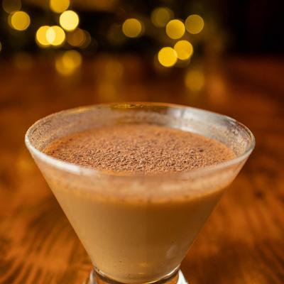 Close up of an espresso cocktail