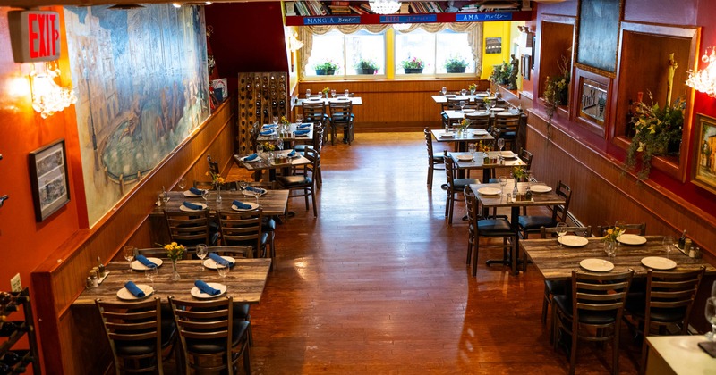 Interior, dining area