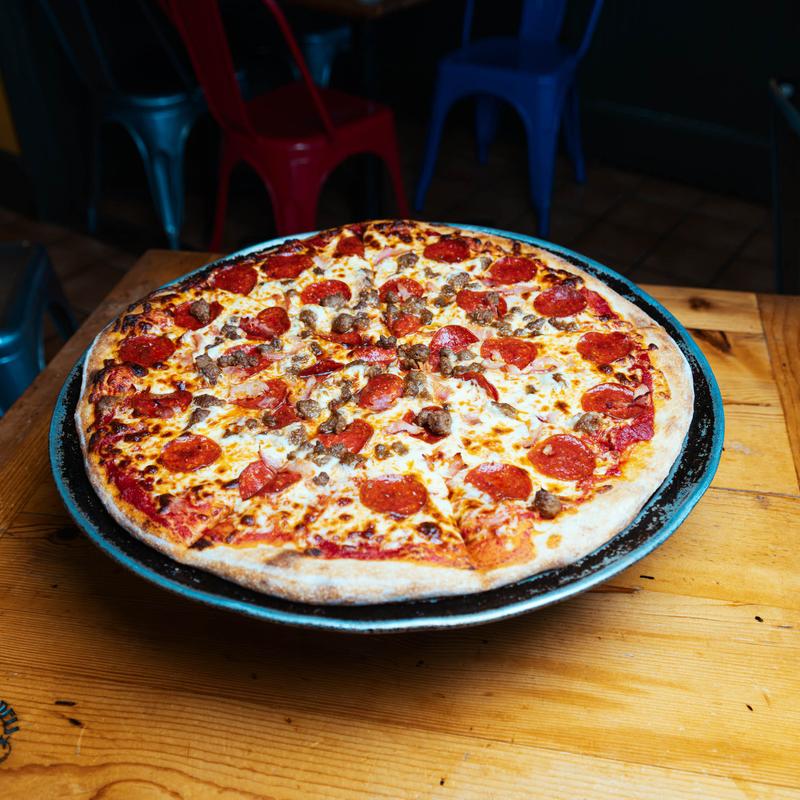 menu item 6 of 7, Meatza Pizza