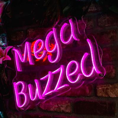 Neon sign the says 