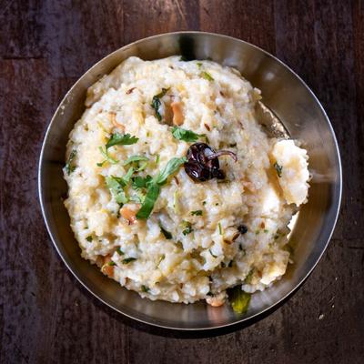 Pongal, dish of rice cooked in boiling milk.