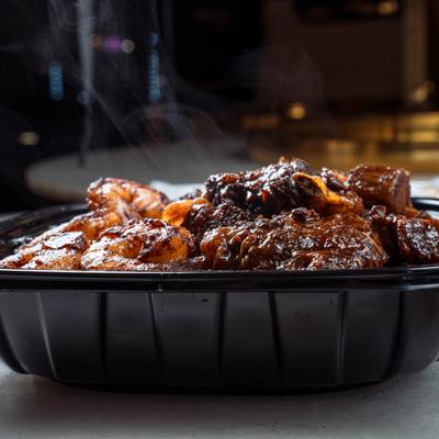 Shrimp and steak stir fry special.