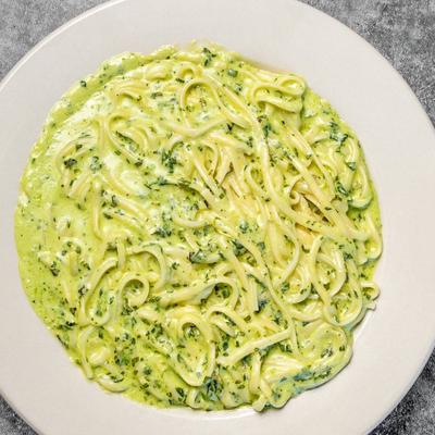 Pesto pasta.
