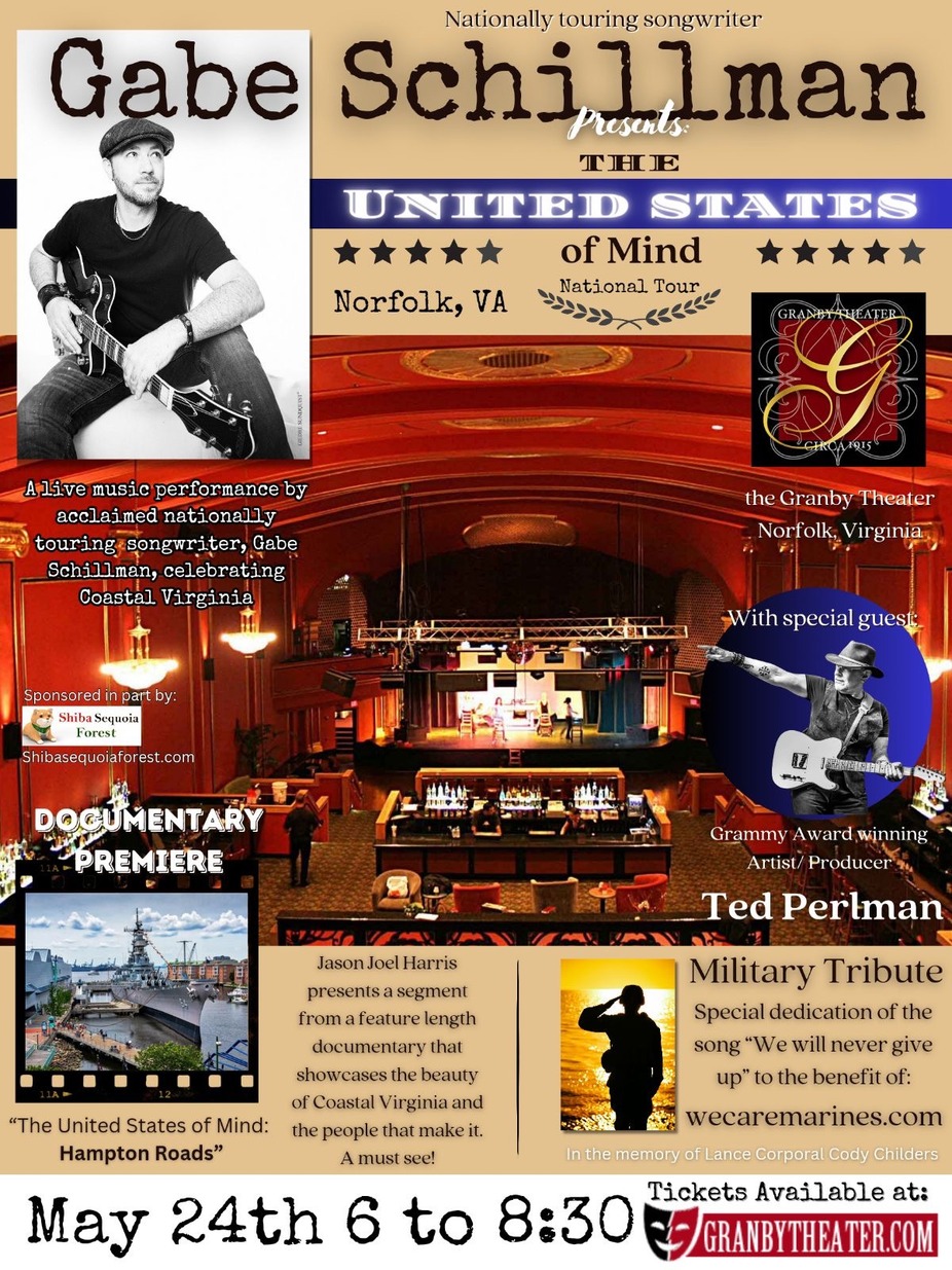 Gabe Schillman Presents The United States of Mind National Tour event photo