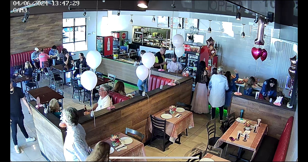 Interior, wide view, dining area