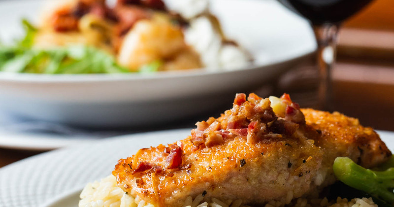 Parsley Parmesan Crested Salmon