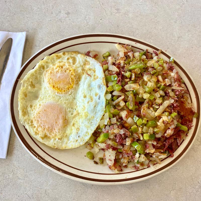 2 Eggs with Corned Beef Hash photo