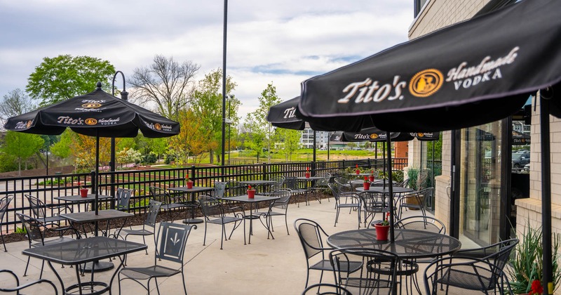 Exterior, tables and chairs