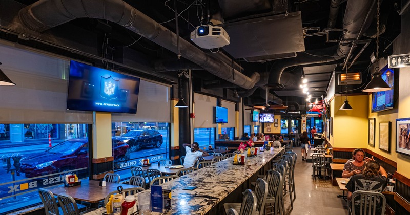 Restaurant interior, dining area