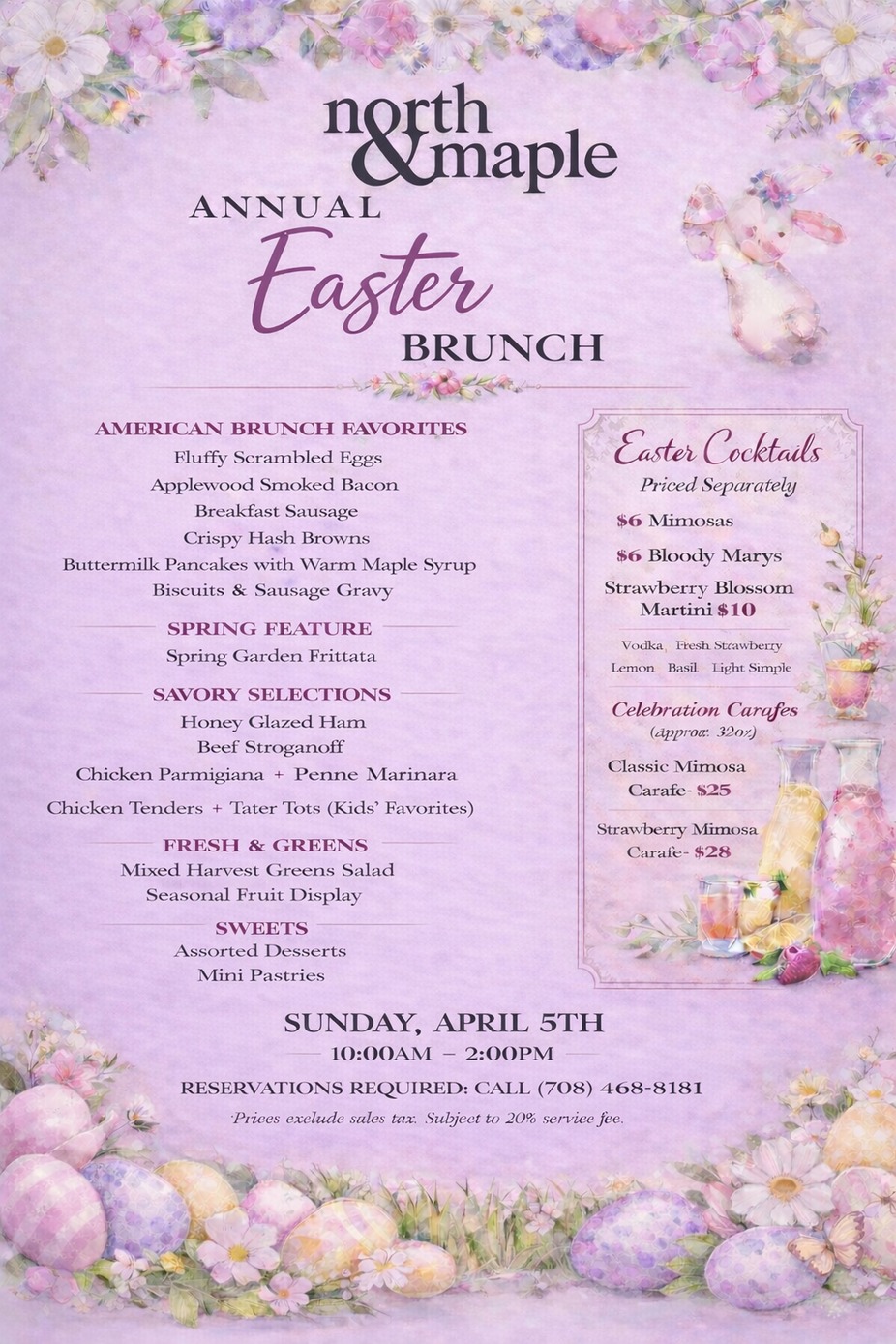🌸🐣 Annual Easter Brunch at North & Maple 🐣🌸 event photo