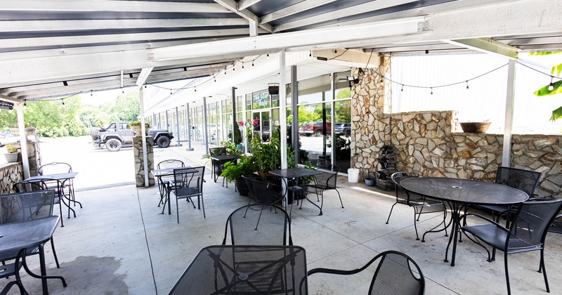 Exterior, tables and chairs