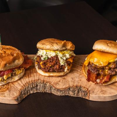 Cheesy Burger, Southern Burger, and Morning Burger.