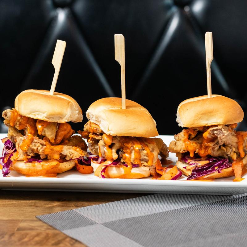 menu item 2 of 10, Chicken Fried Oyster Mushroom Sliders (V)