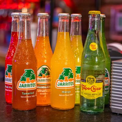Colorful Mexican sodas.