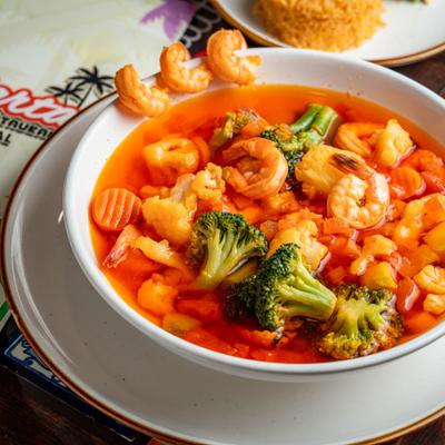 Shrimp soup.